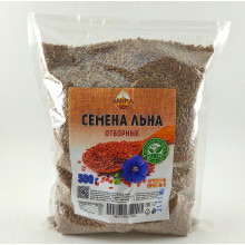 Семена льна SAHRA в пакете-спайке 500гр Семена льна SAHRA в пакете-спайке 500гр